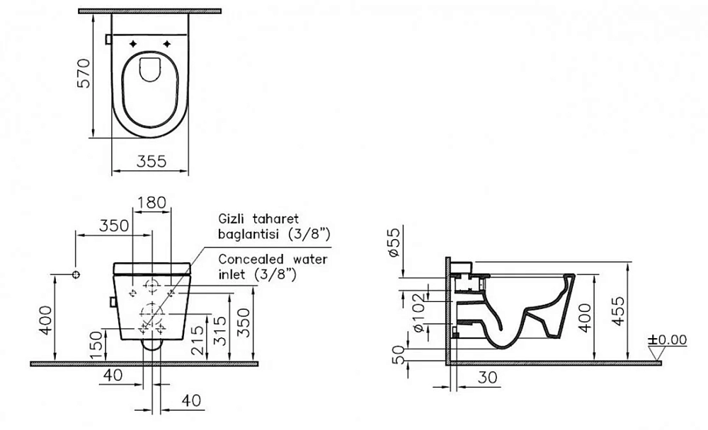 Инсталляция Grohe Rapid SL c безободковым унитазом VitrA Nest 5176B003-6233, крышка микролифт, клавиша хром, комплект