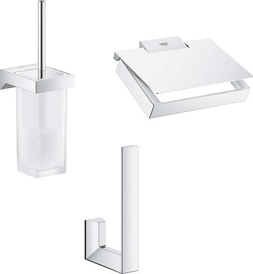 Набор 3 аксессуаров для ванны Grohe Selection Cube, хром