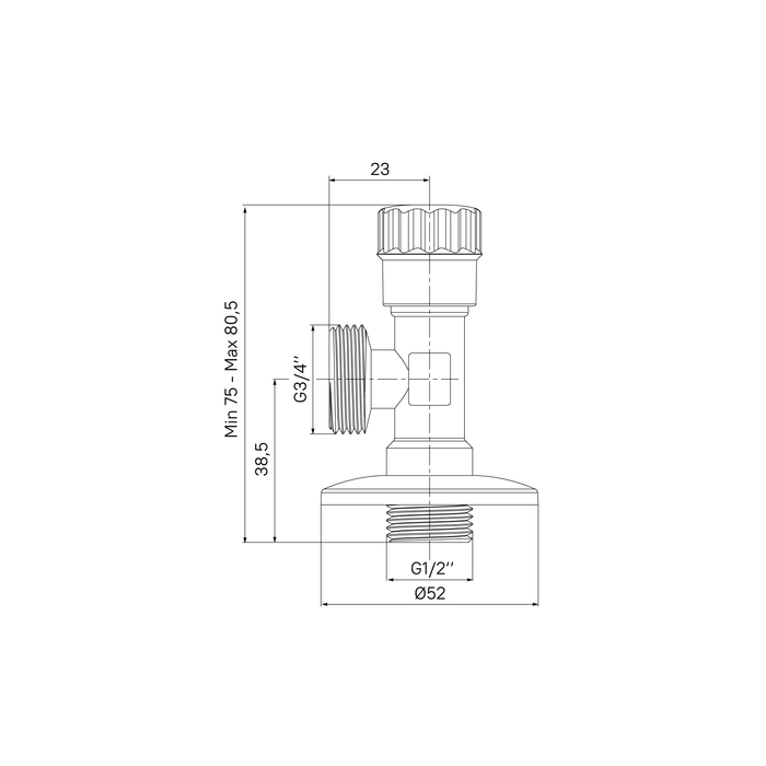 Кран подключения Iddis Optima Home 910B0P2C4CZ хром