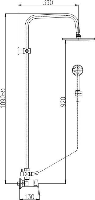 Душевая система Rav Slezak Colorado CO182.5/3CMATC