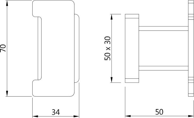 Крючок для полотенец Artize Quadra QUA-CHR-61761 хром