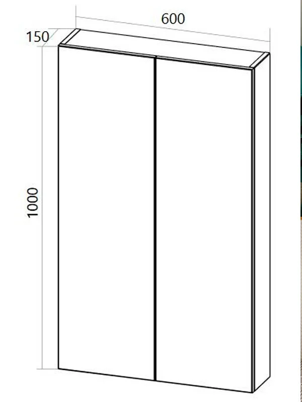 Шкаф 1MarKa Gaula У92551 черный