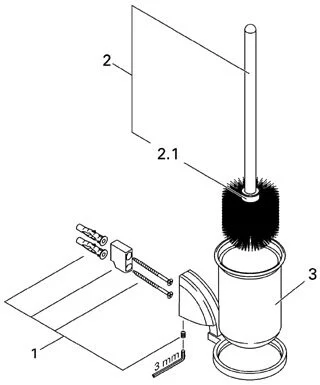 Ёршик Grohe Sentosa 40234IG0 хром