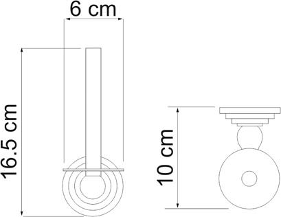 Держатель туалетной бумаги Wasserkraft Isar 7397