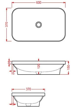 Раковина накладная ArtCeram Gio Evolution GIL005 03 00 черный