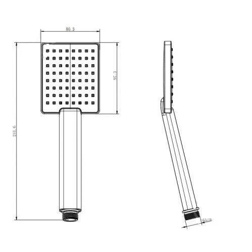 Душевая лейка Koller Pool SH0535 хром