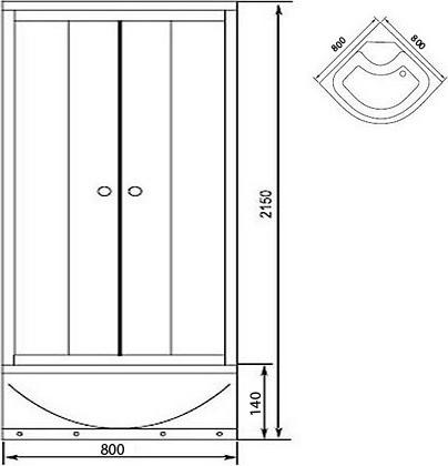 Душевая кабина Aquanet GT-230 00172626