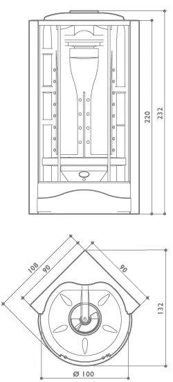 Душевая кабина Jacuzzi Flexa 9447-131A.