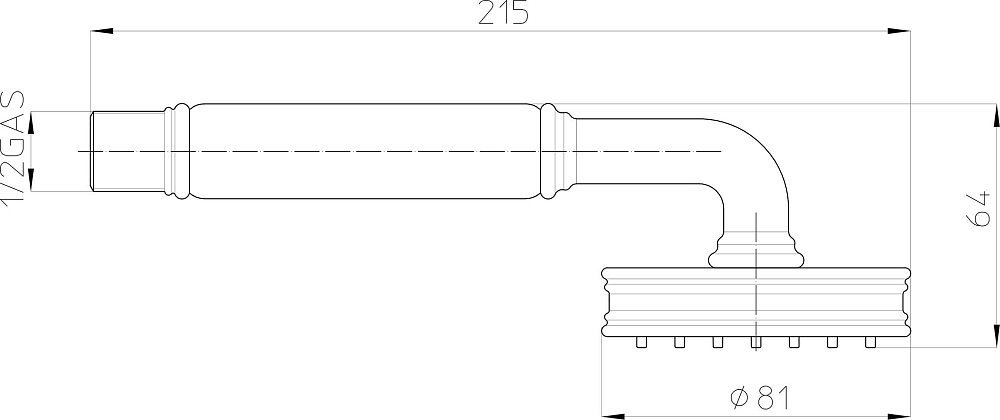 Душевая лейка Bossini Liberty-Gom B00750 BR