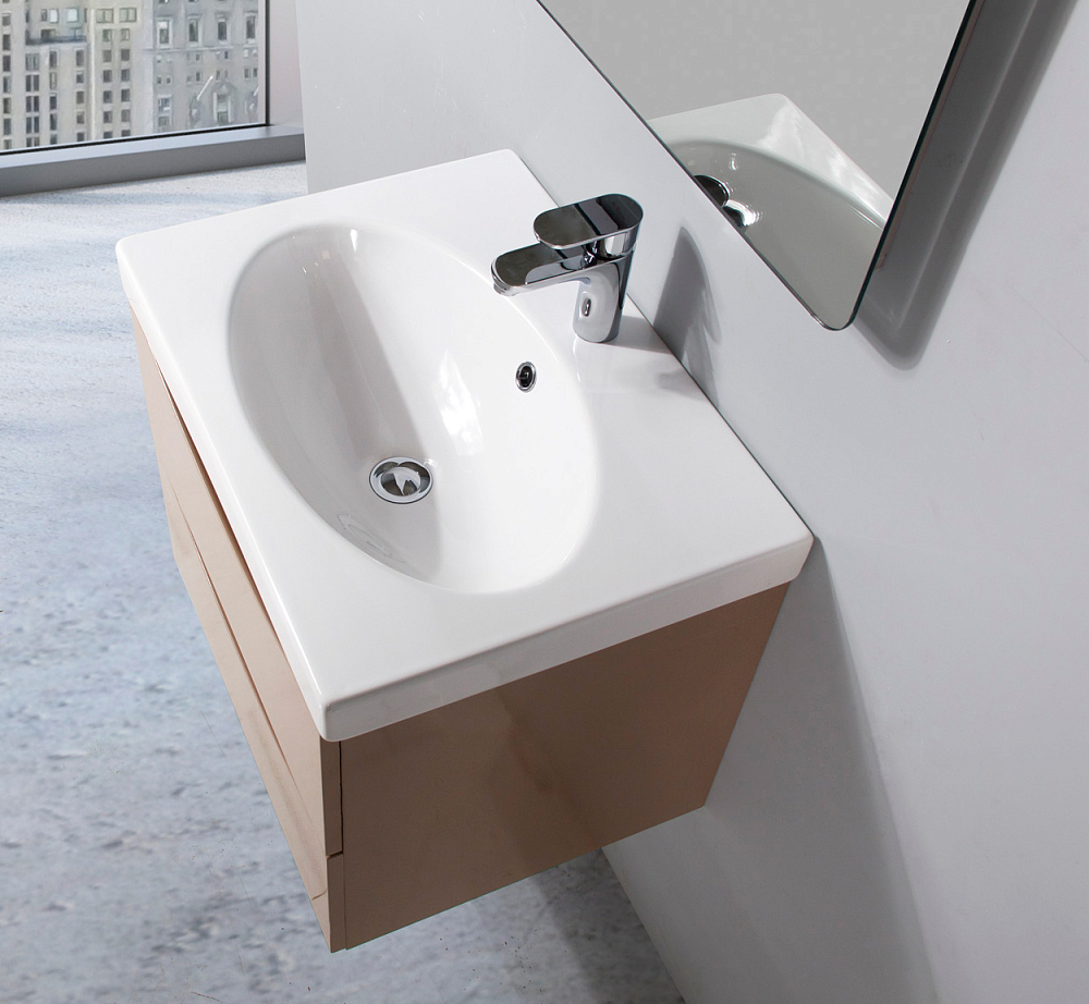 Тумба с раковиной BelBagno Fly 60 cappuccino lucido