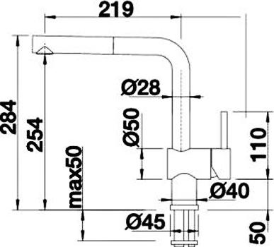 Смеситель Blanco Linus-S 516709 для кухонной мойки