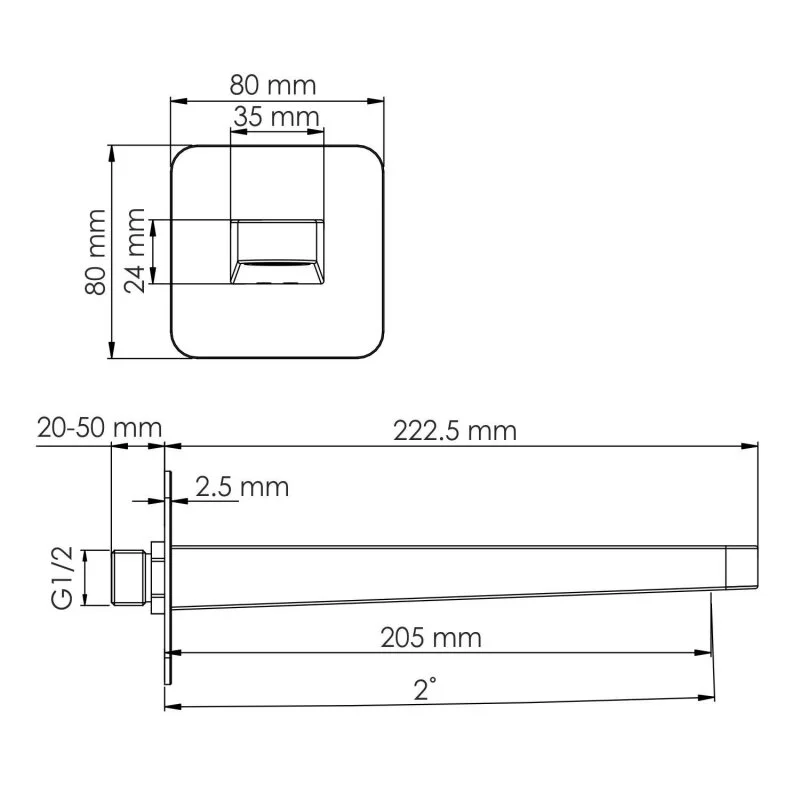 Излив  WasserKRAFT Fulda 5200 A301 черный