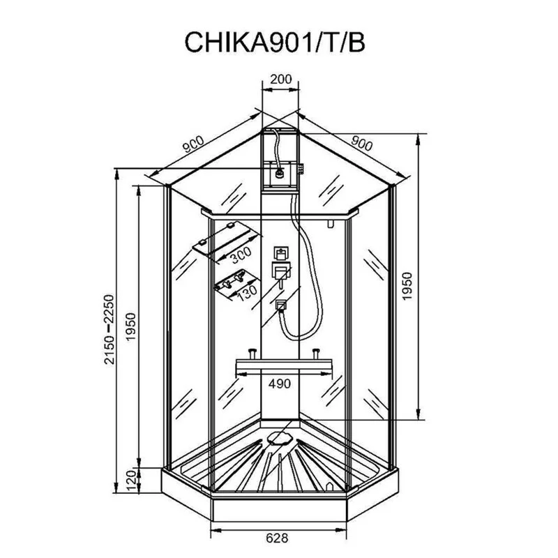 Душевая кабина Cerutti Spa CHIKA901T