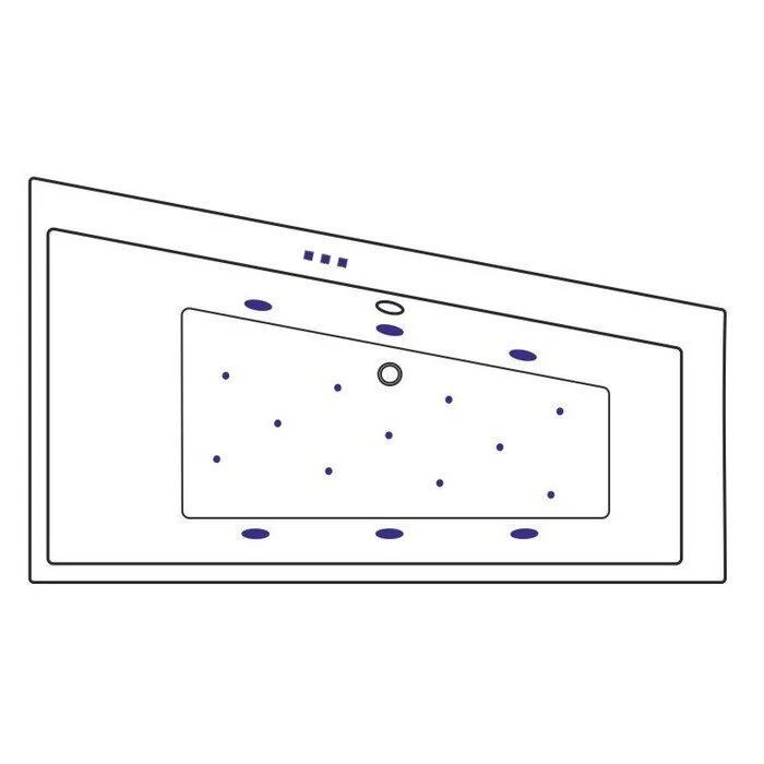 Акриловая ванна Excellent Sfera WAEX.SFP17S.RELAX.GL золото, белый