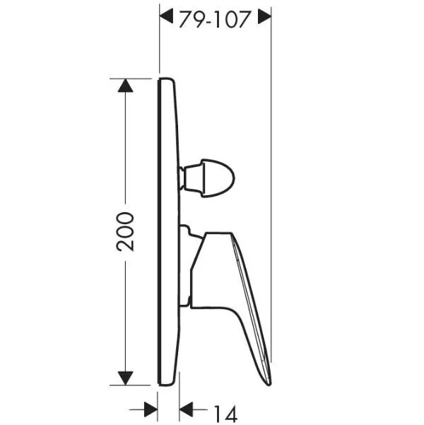 Смеситель для душа Hansgrohe Logis 71409000 хром