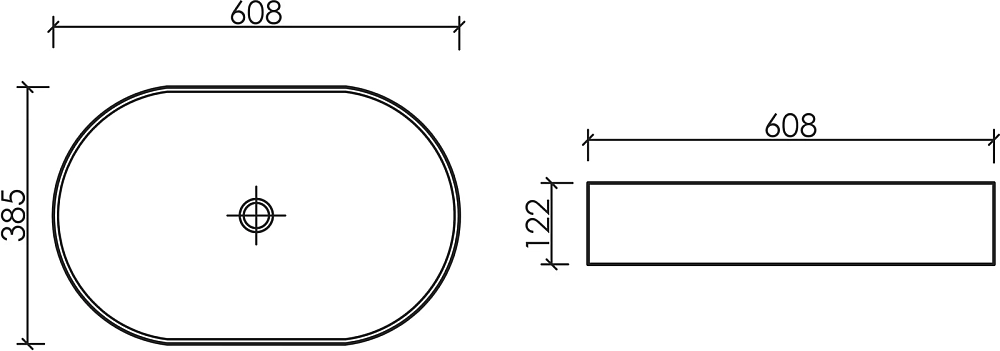 Раковина Ceramicanova Element CN6048 белый