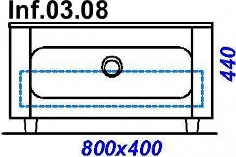 Тумба 80 см Aqwella Инфинити Inf.03.08/BLK чёрная