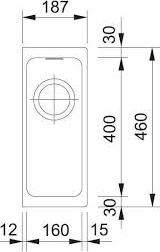 Кухонная мойка 19 см Franke Kubus KBG 110-16 3,5'' 125.0478.115, ваниль