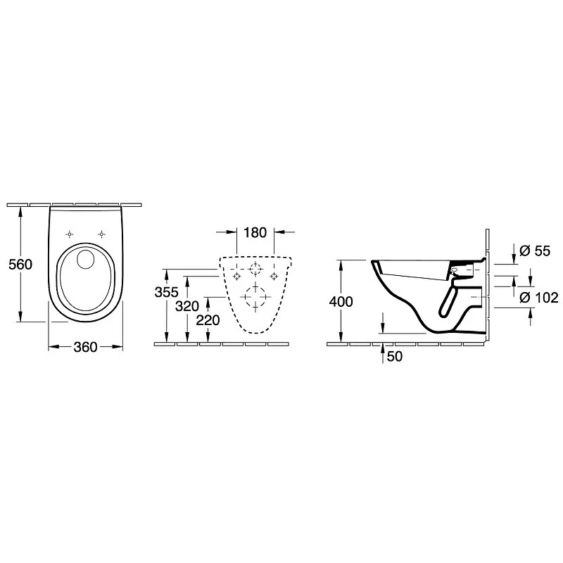 Инсталляция Geberit Duofix Delta c унитазом Villeroy&Boch O.novo, крышка микролифт, клавиша хром, 458.134.21.2/5660H101