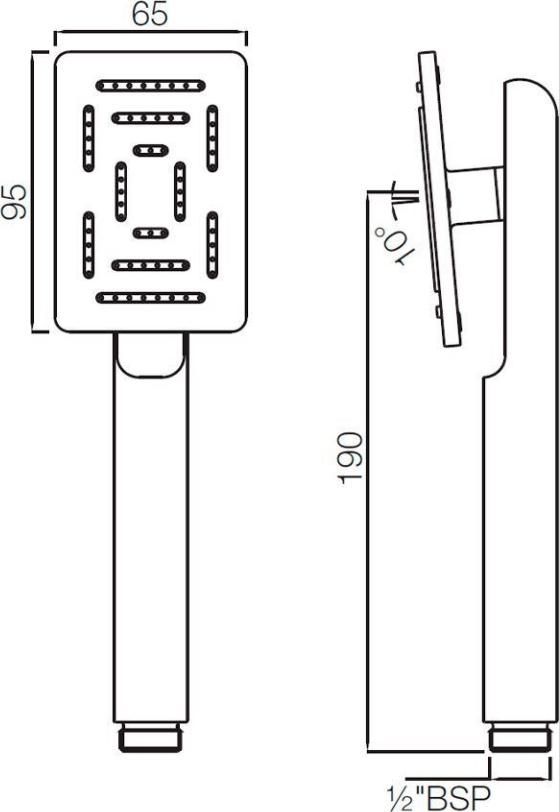 Ручной душ Jaquar Maze HSH-BLM-1657