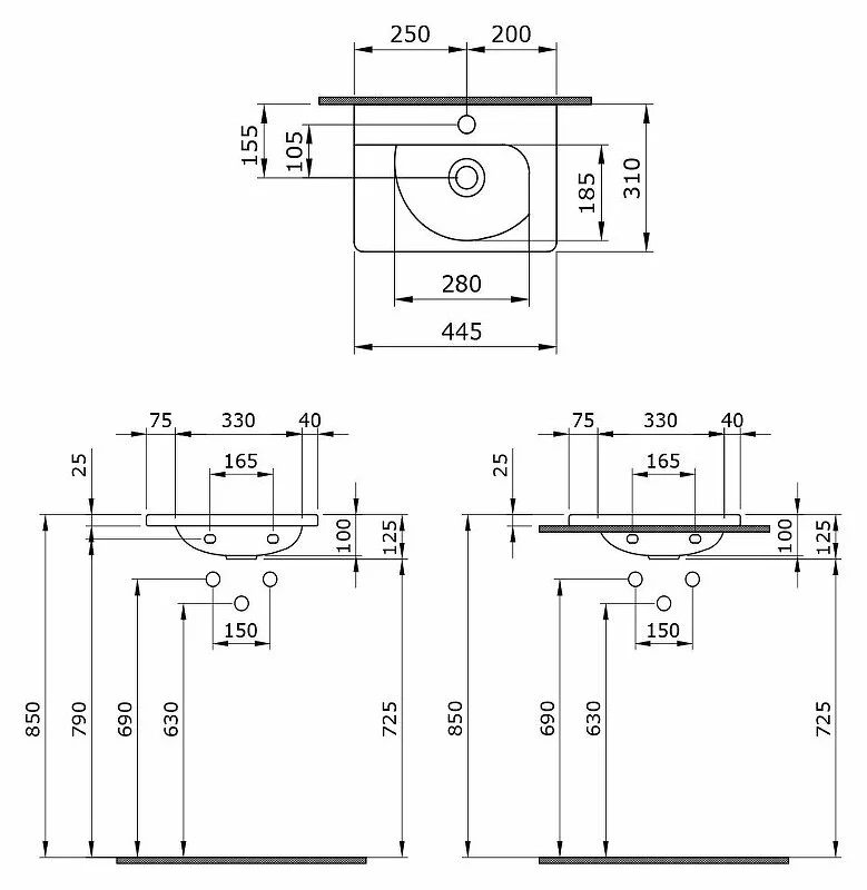 Раковина Bocchi Taormina Arch 1015-011-0126 бежевый