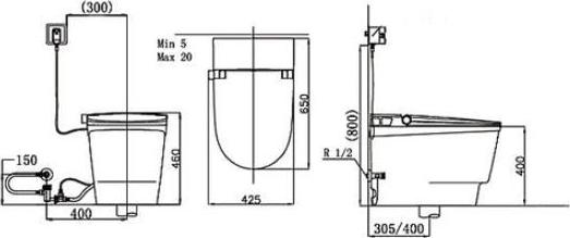 Унитаз электронный Orans Premium IT-809JD