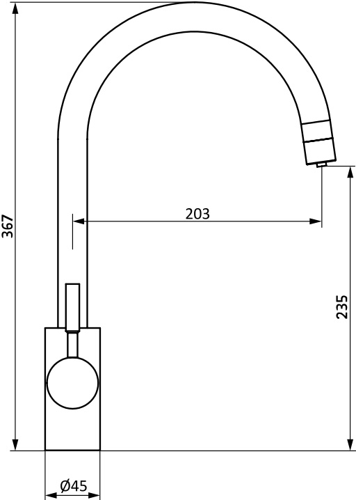 Комплект Мойка кухонная Domaci Римини DG 79-503 серая + Смеситель STWORKI HSTW07200 никель