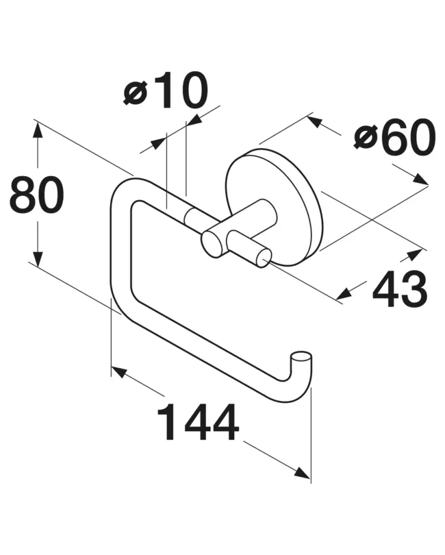 Держатель туалетной бумаги Gustavsberg G2 GB41103847 00 хром