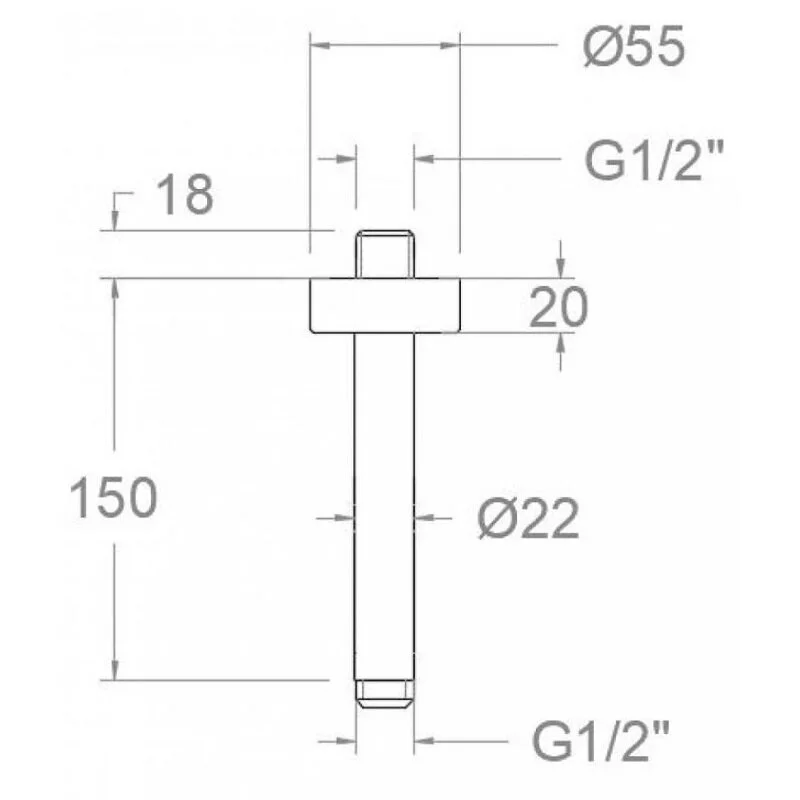 Держатель душа Ramon Soler BV15NM черный