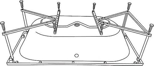 Акриловая ванна Excellent Pryzmat Lux 170х80 WAEX.PRL17WH