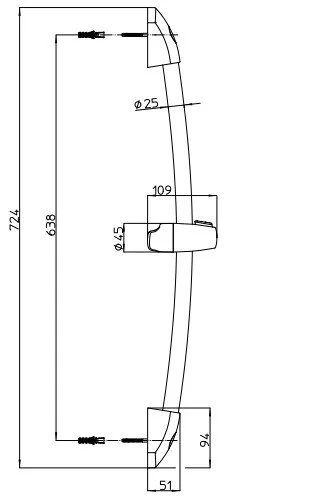 Штанга душевая Bossini D65000.030