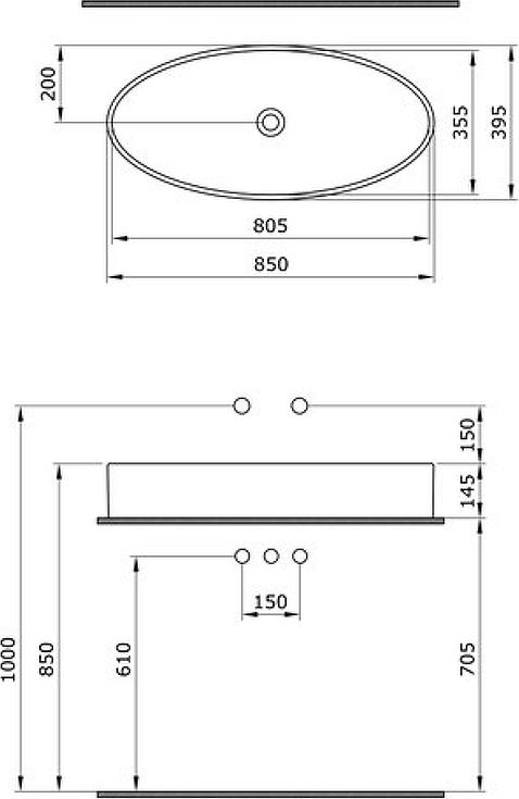 Раковина Bocchi Cortina Vessel 1014-006-0125, серый матовый