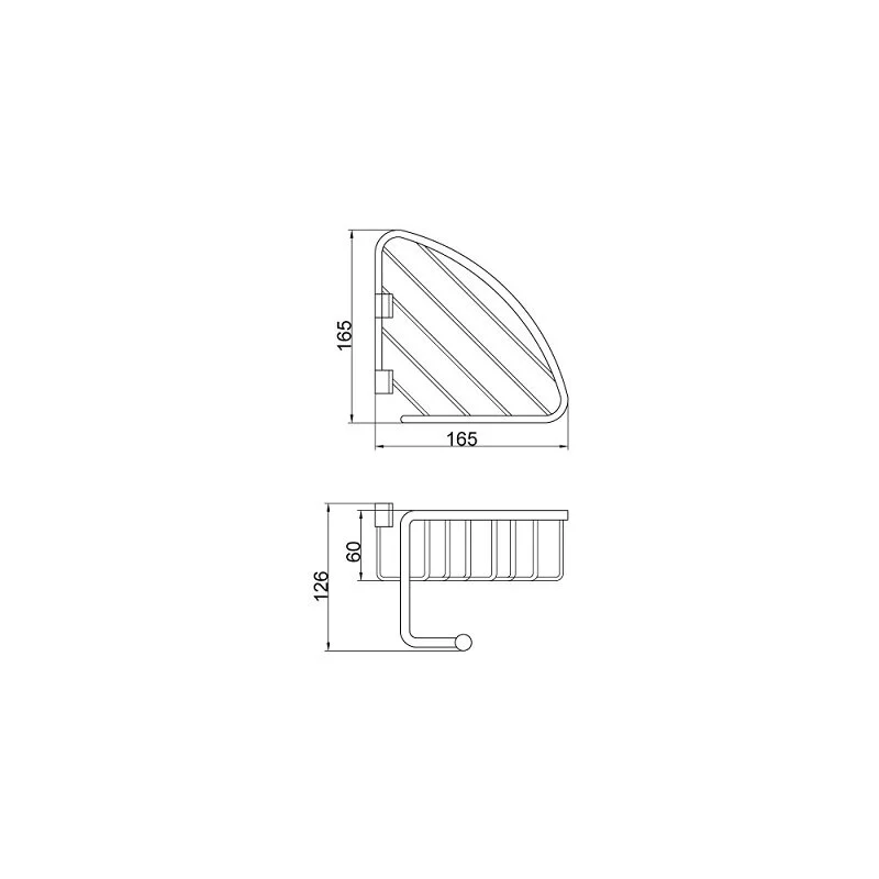 Полка Veragio Basket VR.GFT-9057.BR бронза