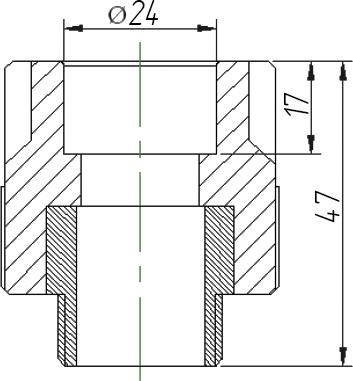 Муфта Kalde 3222-nmo-250c00 25х3/4"