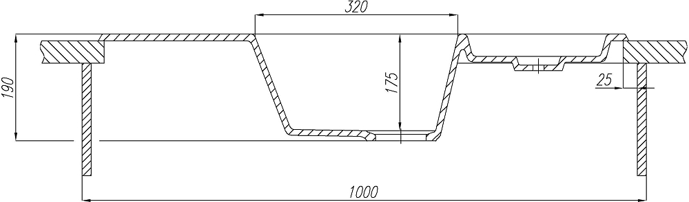 Кухонная мойка Aquaton Лория 52 1A715032LR090, бежевый