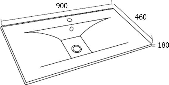 Мебель для ванной Sanvit Кубэ-3 90