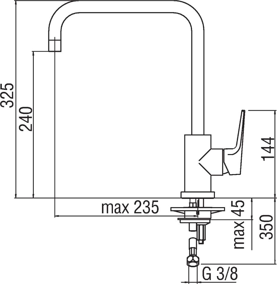 Смеситель Nobili Nobi NB84134CR для кухонной мойки