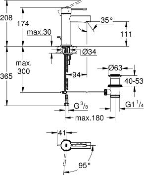 Смеситель для раковины Grohe 23379001