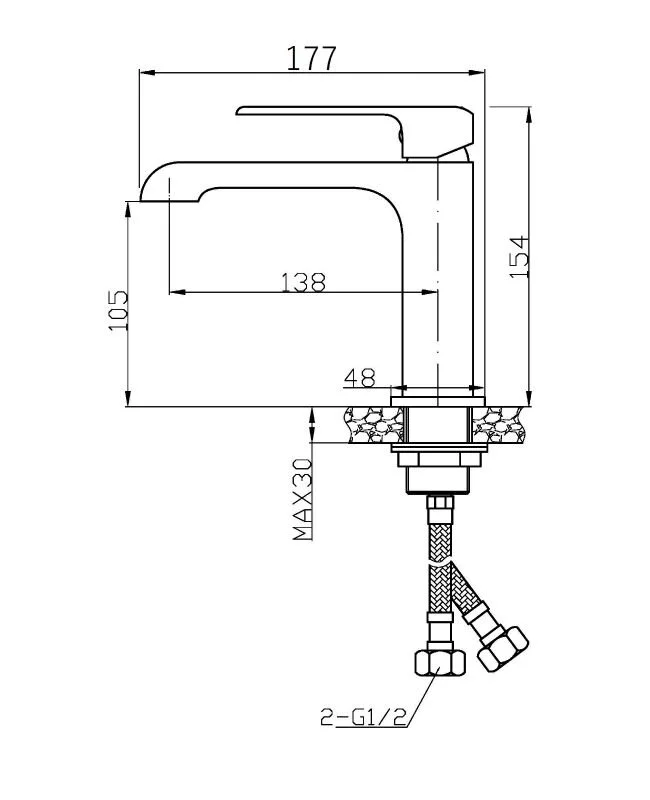 Смеситель для раковины Agger Magic A3002100 хром