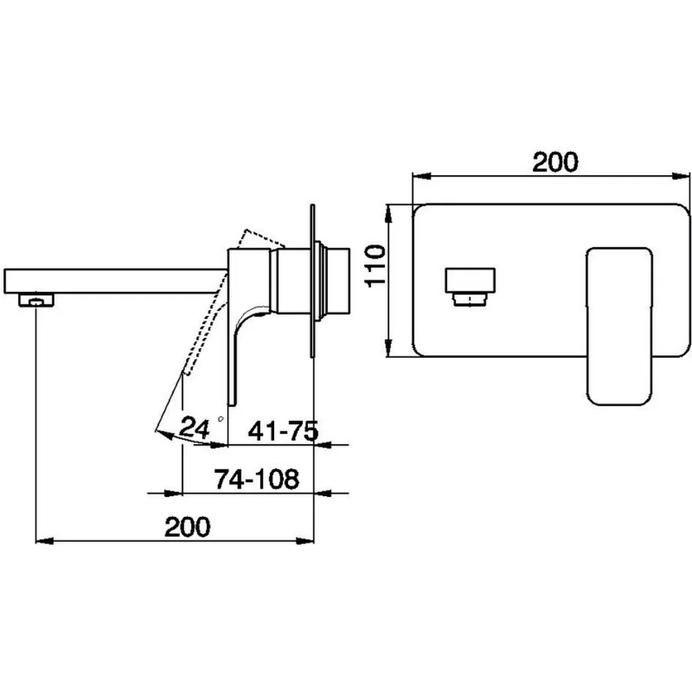 Смеситель для раковины Cisal Cubic CU00551021 хром