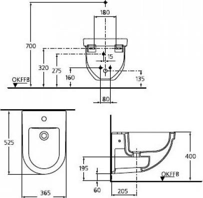 Подвесное биде Ideal Standard Washpoint R371801