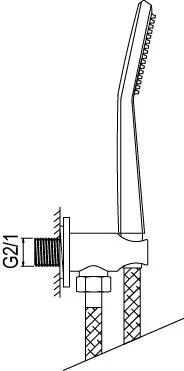 Душевая система AQG Alpha 19ALPEC31902 хром