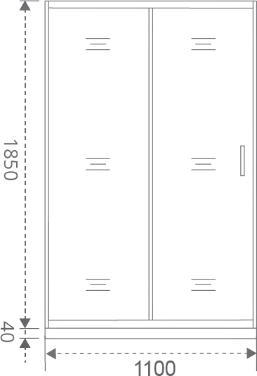 Душевая дверь в нишу Good Door Latte WTW-110-G-WE