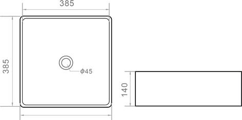 Раковина накладная 38 см Orange B02-385w, белый глянцевый