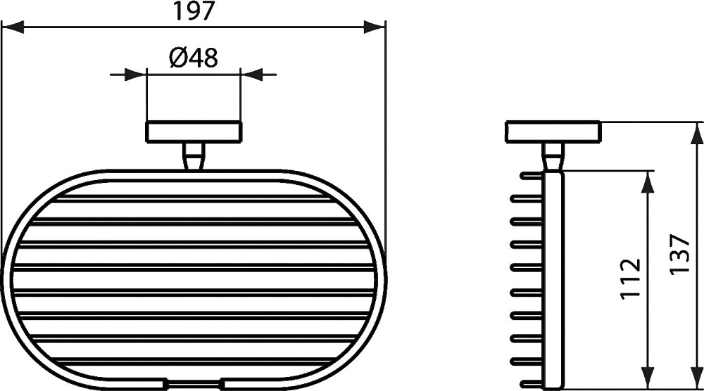 Полка Ideal Standard IOM хром