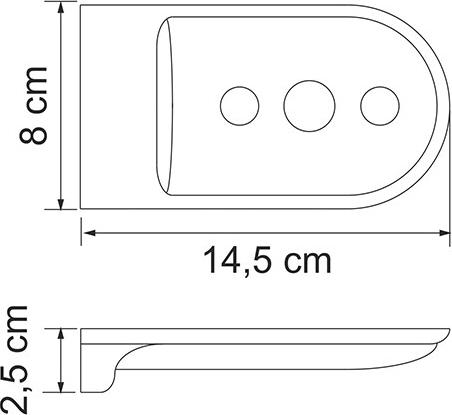 Мыльница решётка WasserKRAFT Kammel K-8369, хром