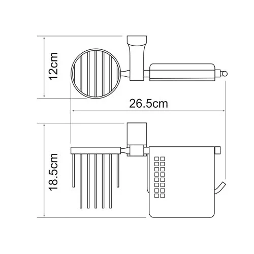 Держатель освежителя воздуха WasserKRAFT Leine К-5000 K-5059 хром