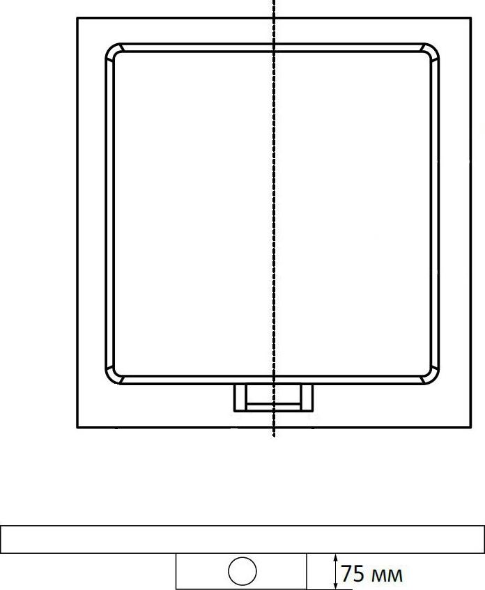 Поддон для душа RGW STA-01B 90x90 16330199-04, черный