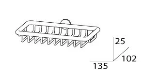 Мыльница FBS Universal UNI 044 хром