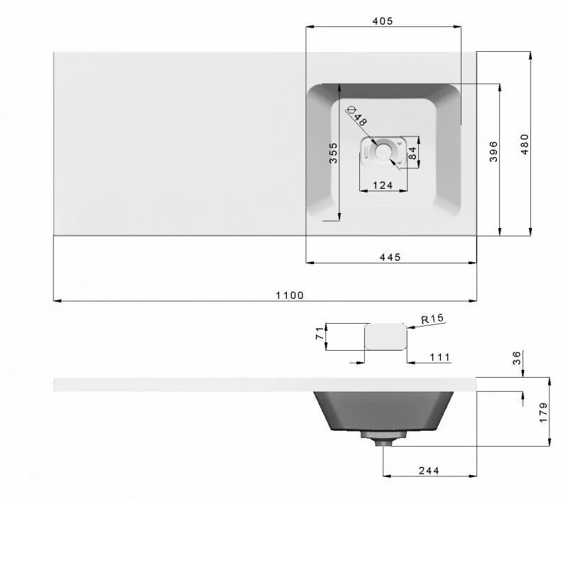 Раковина Madera Kamilla 316652 белый